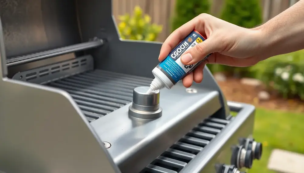 Defekte Griffe und Halterungen am Grill dauerhaft sichern mit Hochtemperatur-Silikon
