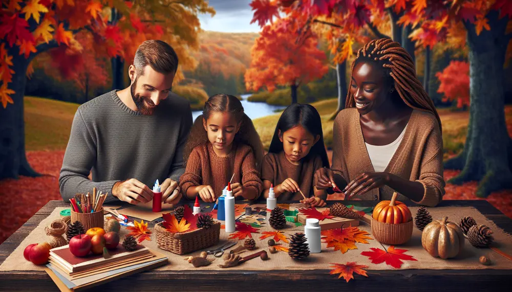 Der Herbst ist da - Schnell mit Bastelkleber schicke Bastelideen für groß und klein umsetzen