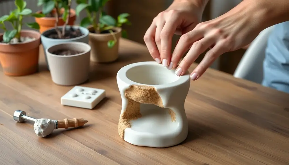 DIY-Halterungen für Pflanzen – stabil mit Epoxidharz-Knete