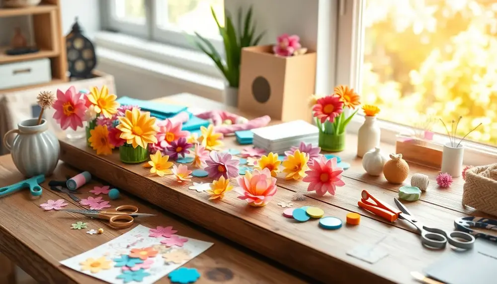 DIY-Wanddekorationen für den Frühling: Ideen mit Bastelkleber umsetzen