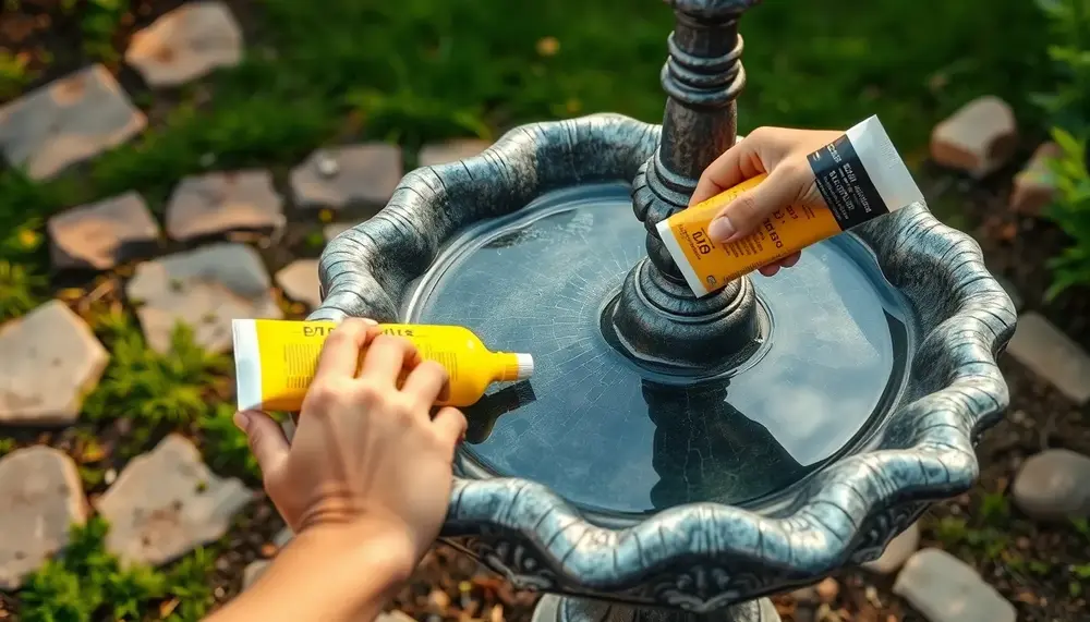 Risse im Deko-Brunnen? So hilft dir 2K Epoxidharz-Knete weiter