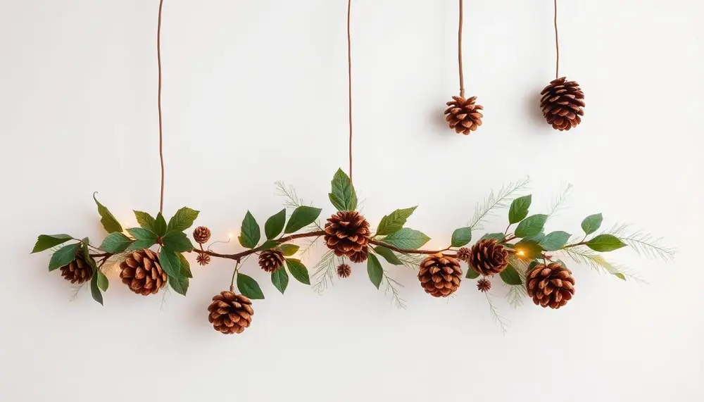 Winterliche Girlanden selber machen: Dekorative Ketten mit Bastelkleber und Naturmaterialien